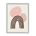 thumbnail image 1 of Stupell Fun Boho Rainbow Shapes Abstract Painting Gray Framed Art Print Wall Art, 1 of 7