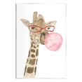 thumbnail image 1 of Stupell Fun Giraffe Bubblegum Animal Animals & Insects Painting Wall Plaque Unframed Art Print Wall Art, 1 of 6