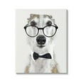 thumbnail image 1 of Stupell Funny Dog Formal Bowtie Glasses Animals & Insects Painting Gallery Wrapped Canvas Print Wall Art, 1 of 5