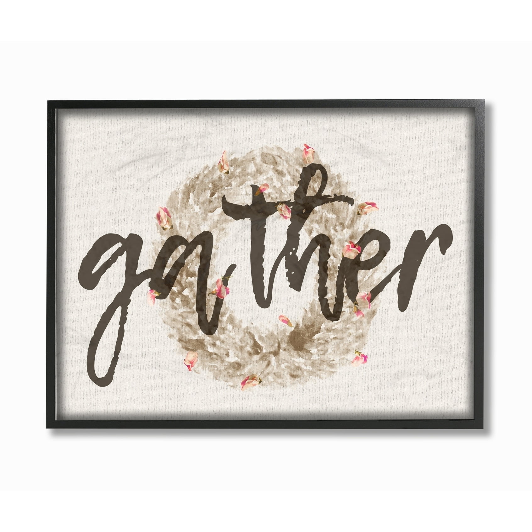 Stupell Gather Wreath Framed Giclee Art 11 x 14