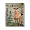 thumbnail image 1 of Stupell Geometric Pattern Wildlife Deer Animals & Insects Painting Gallery Wrapped Canvas Print Wall Art, 1 of 5
