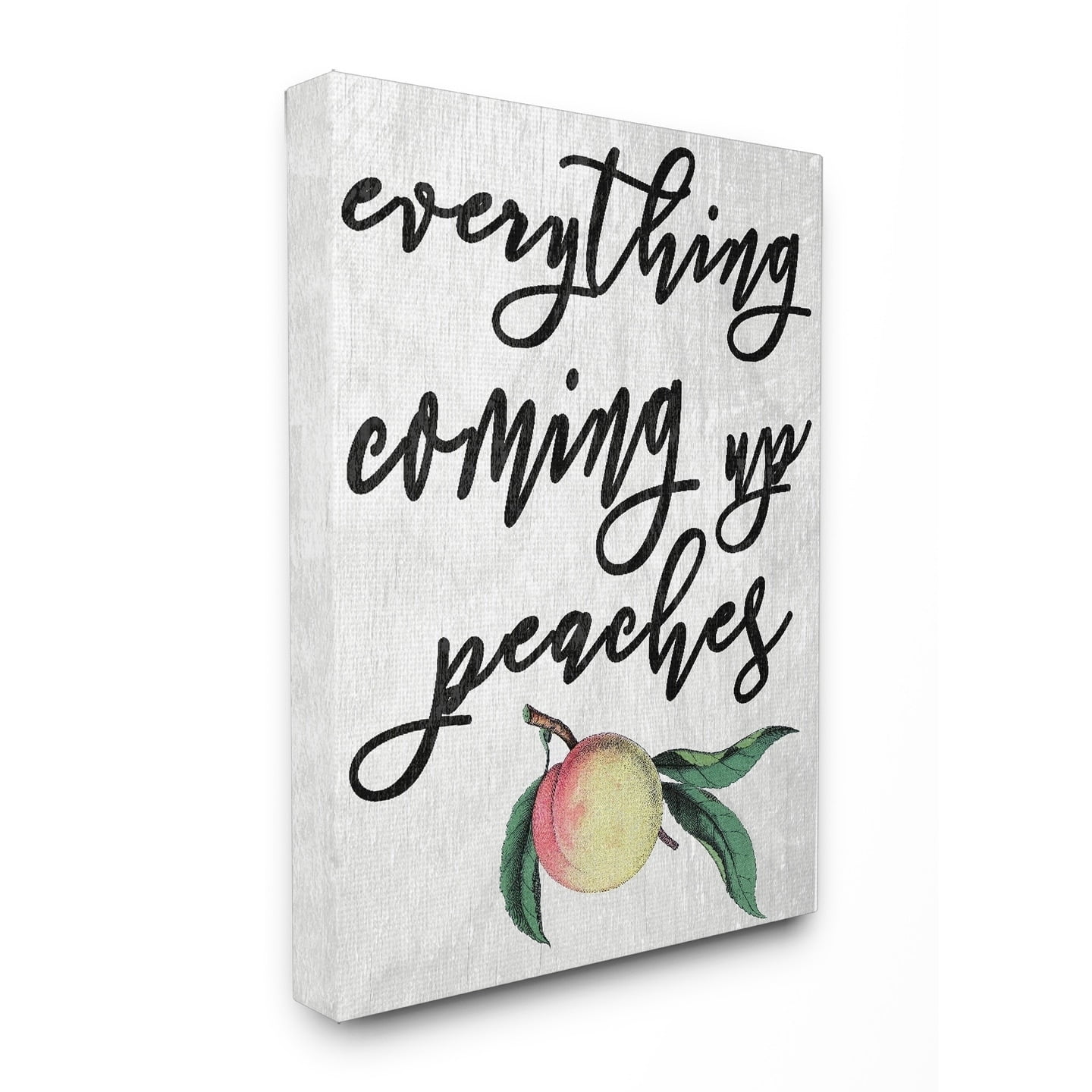 Stupell Georgia Coming Up Peaches Icon Stretched Canvas Wall Art 30 x 40