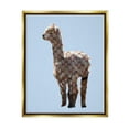thumbnail image 1 of Stupell Glam Llama Fashion Pattern Symbol Animals & Insects Painting Gold Floater Framed Art Print Wall Art, 1 of 6