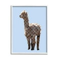 thumbnail image 1 of Stupell Glam Llama Fashion Pattern Symbol Animals & Insects Painting White Framed Art Print Wall Art, 1 of 8