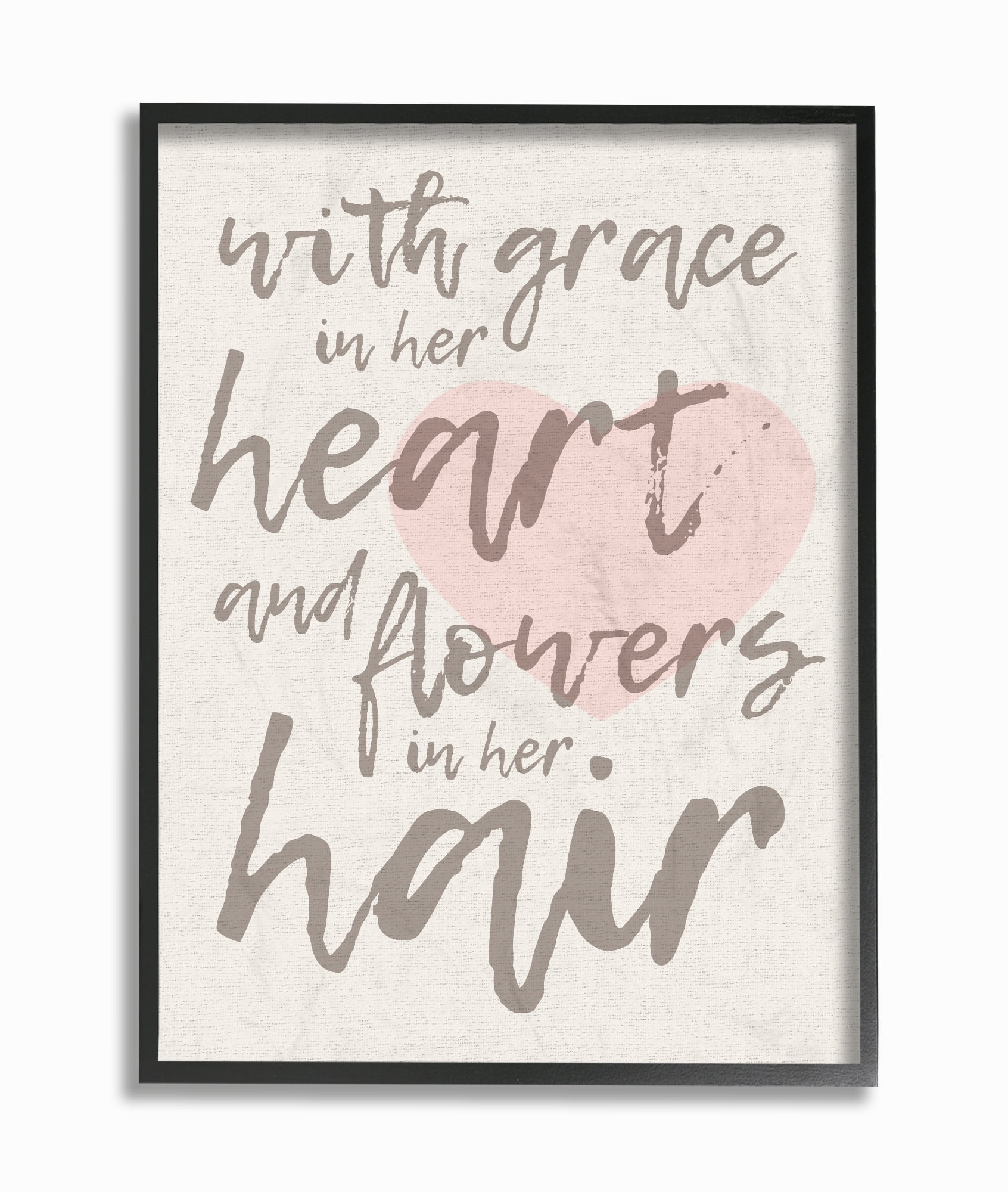 Stupell Grace In Her Heart Framed Giclee Art 11 x 14