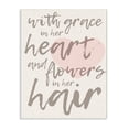 thumbnail image 1 of Stupell Grace In Her Heart and Flowers Wall Plaque Art, 1 of 4