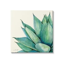 Stupell Green Aloe Plant Succulent Botanical & Floral Painting Gallery Wrapped Canvas Print Wall Art