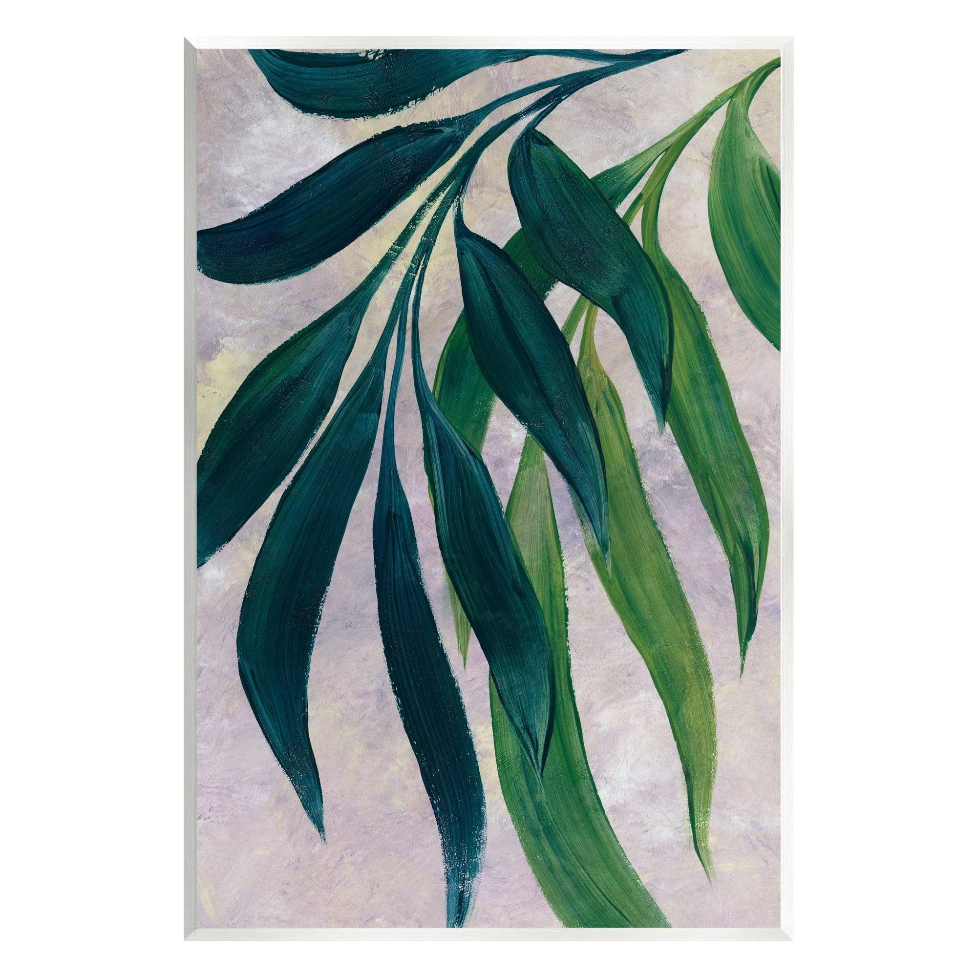 Stupell Green Palm Plants Hanging Leaves Botanical & Floral Painting Wall Plaque Unframed Art Print Wall Art