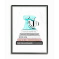 thumbnail image 1 of Stupell Grey Pink and Black Fashion Bookstack with Teal Mixer Framed Art, 11 x 14, Proudly Made Domestically - Multi-Color 16 x 20, 1 of 2