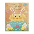 thumbnail image 1 of Hangin' With My Peeps Easter Egg Chicks Canvas Art, 24 x 30, Made In USA - By Nicole DeCamp, 1 of 6