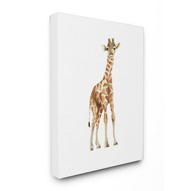 Stupell Happy Baby Giraffe Canvas Wall Art 30 x 40