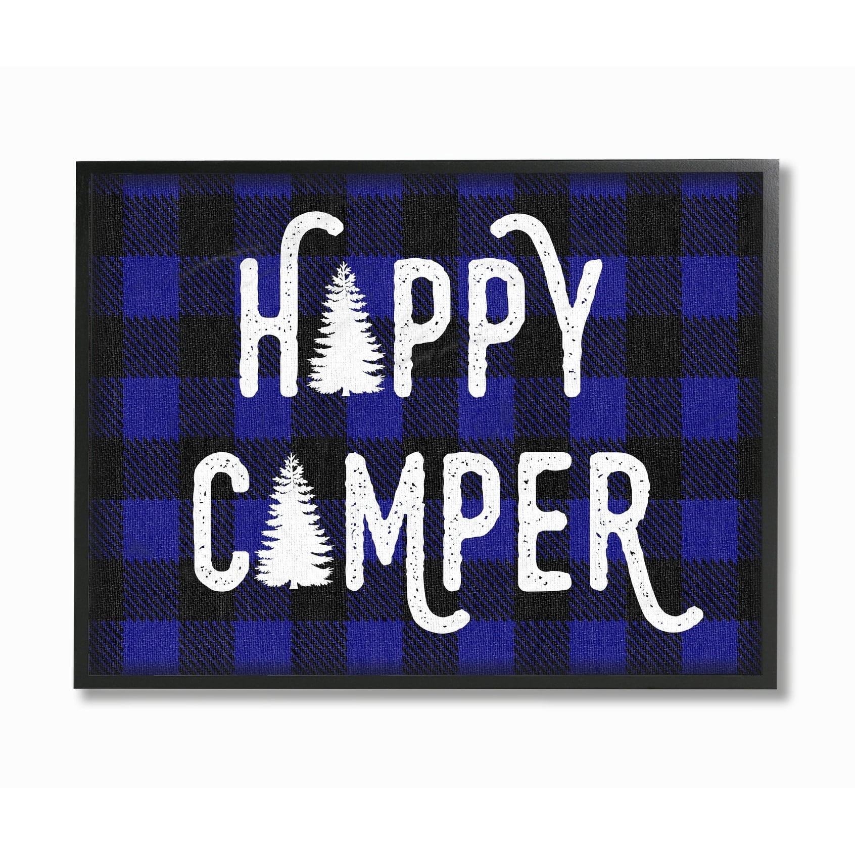 Stupell Happy Camper Buffalo Framed Giclee Art 16 x 20