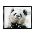 thumbnail image 1 of Stupell Happy Panda Bear Face Animals & Insects Painting Black Floater Framed Art Print Wall Art, 1 of 6