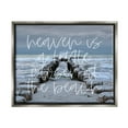 thumbnail image 1 of Stupell Heaven Closer At Beach Coastal Landscape Painting Gray Floater Framed Art Print Wall Art, 1 of 9