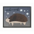 thumbnail image 1 of Stupell Hedgehog And Stars Framed Giclee Wall Art 11 x 14, 1 of 4
