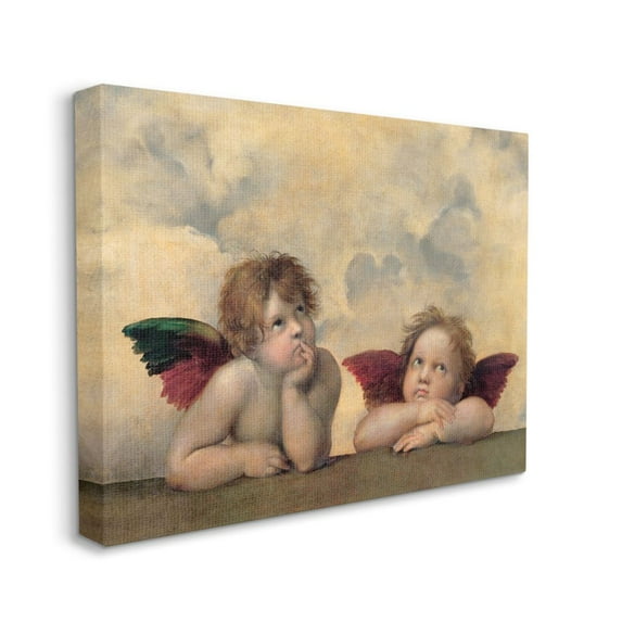 Stupell Home Décor Angels in Wonder Classic Oil Painting Canvas Wall Art by Rafaello Sanzio