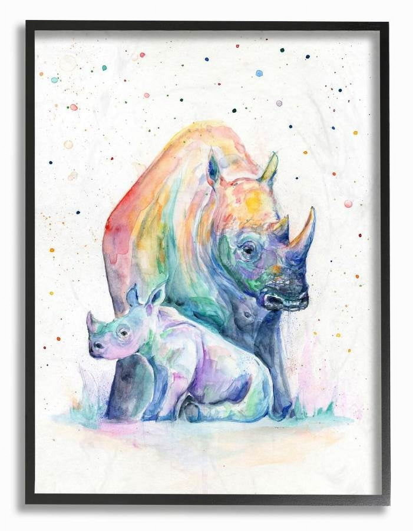 Stupell Home Décor Animal Abstract Framed Art Print, by Marc Allante