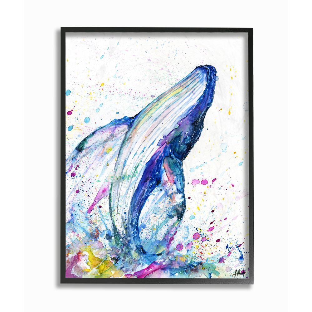 Stupell Home Décor Animal Ocean Framed Art Print, by Marc Allante