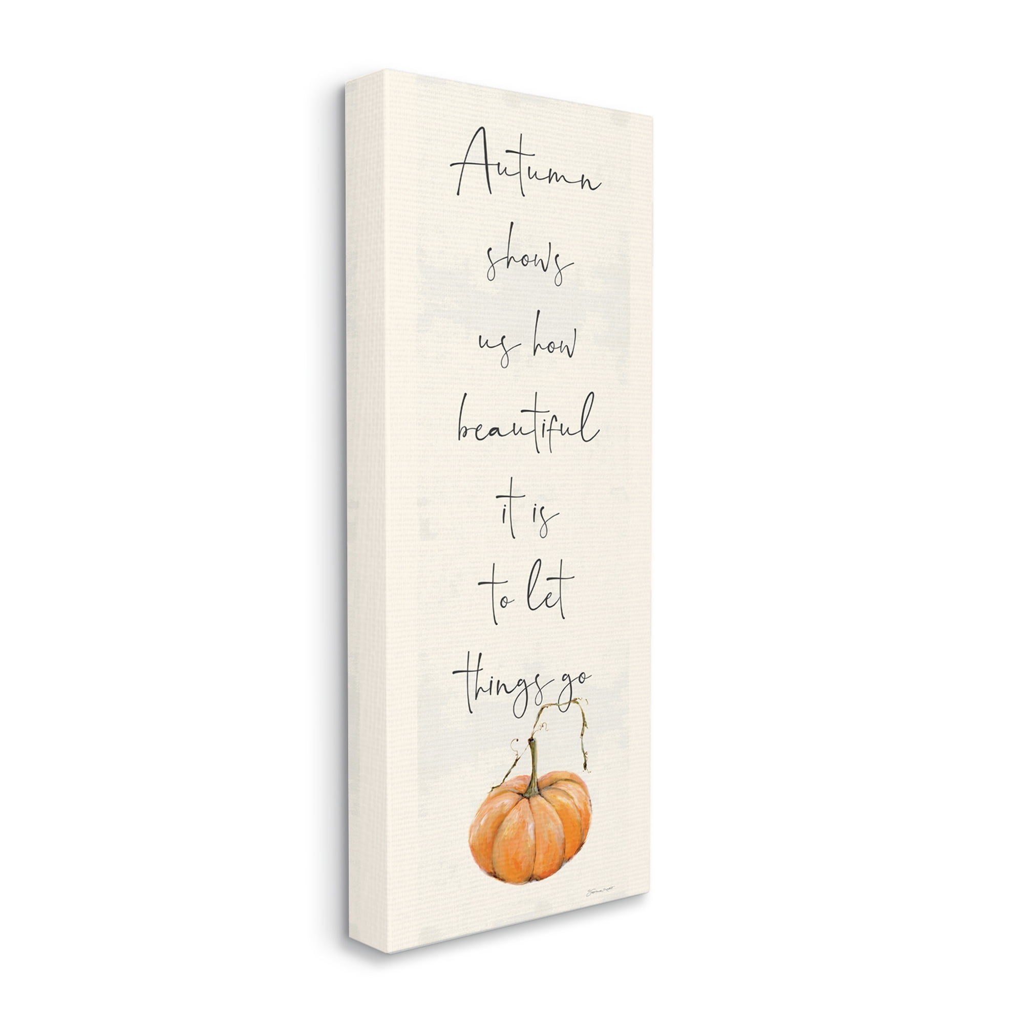 Stupell Home Décor Autumn Shows Fall Seasonal Inspirational Word Design Canvas Wall Art by Stephanie Workman Marriott