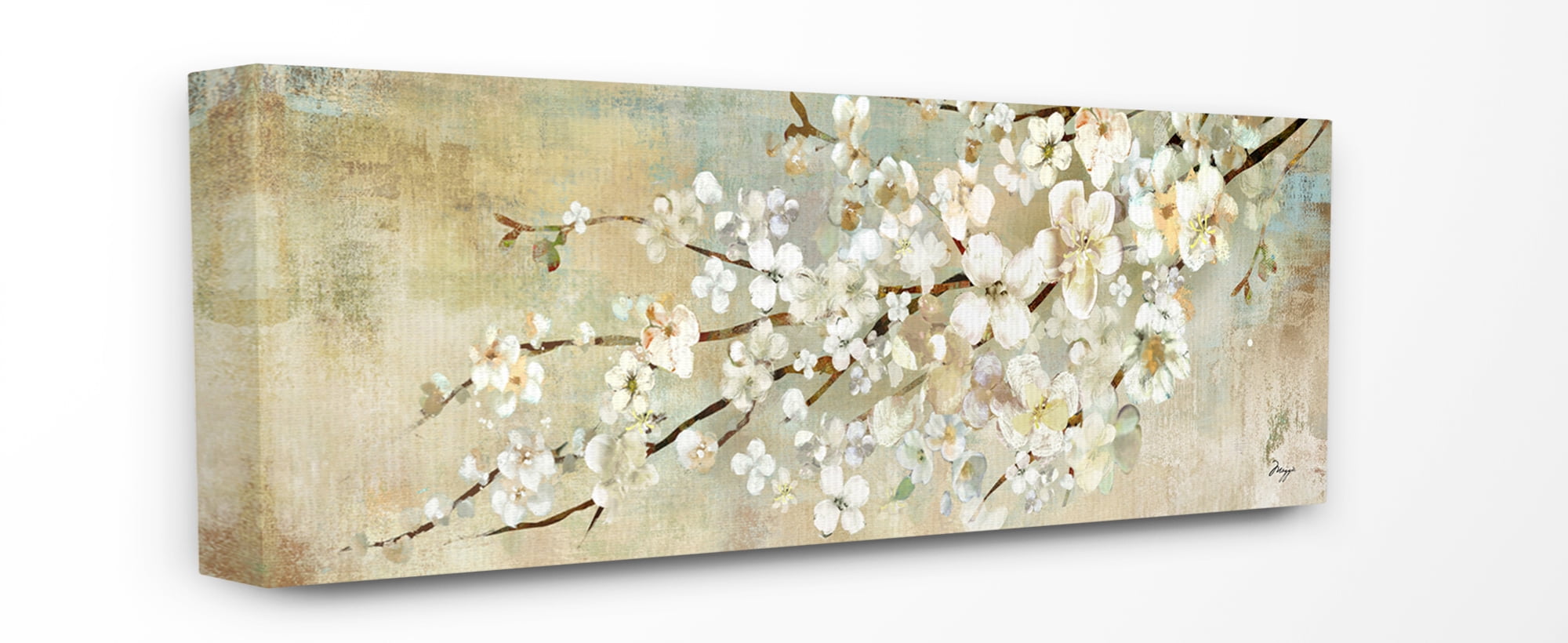Blooming Flower Tree Branch Landscape Canvas Wall Art