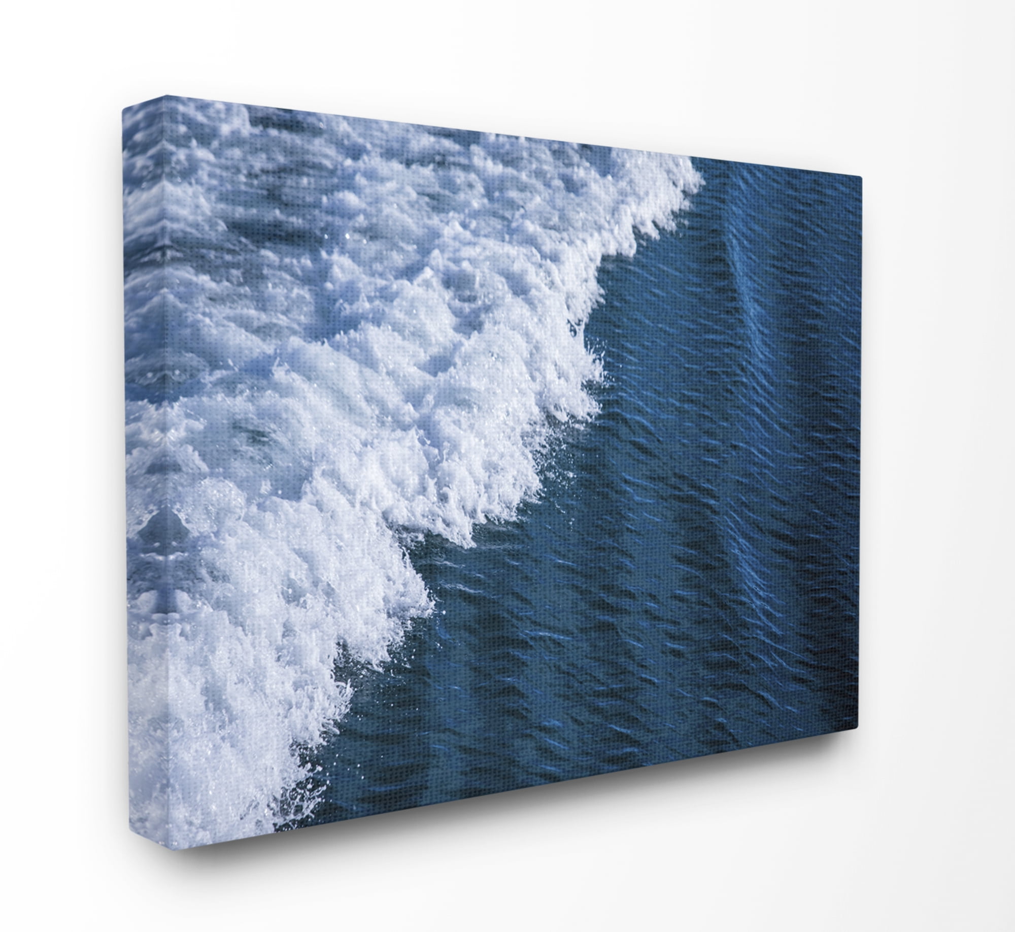 Stupell Home Décor Blue Ocean Wave Crash Photograph Canvas Wall Art by Third and Wall