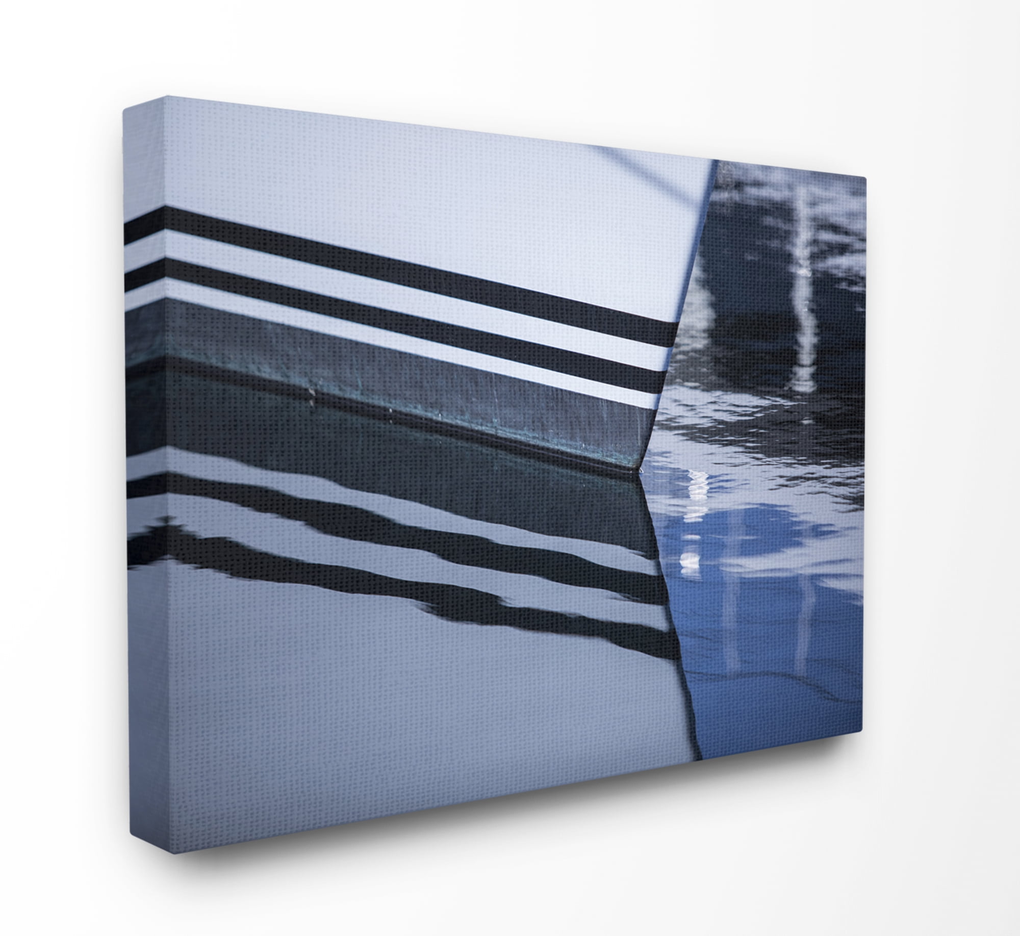 Stupell Home Décor Boat Reflection Ocean Lake Photograph Canvas Wall Art by Third and Wall