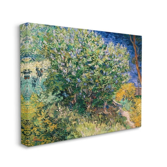 Stupell Home Décor Bush on the Water Green Blue Classical Painting Canvas Wall Art by Vincent Van Gogh