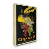 Stupell Home Décor Cinzano Vintage Poster Wine Design Canvas Wall Art by Marcello Dudovich