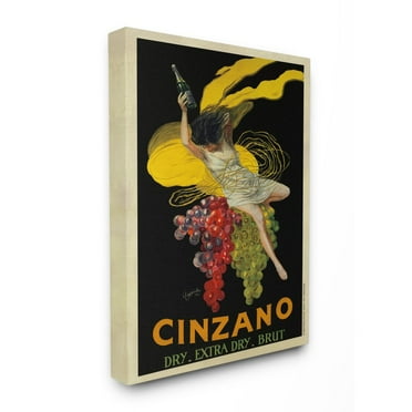 Stupell Home Décor Cinzano Vintage Poster Wine Design Canvas Wall Art by Marcello Dudovich