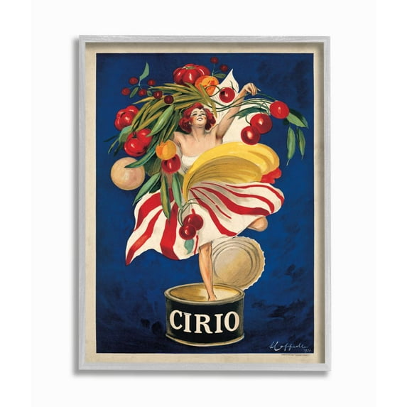 Stupell Home Décor Cirio Vintage Poster Food Design Framed Wall Art by Marcello Dundovic