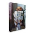 thumbnail image 1 of Stupell Home Décor Collection Dog Reading the Newspaper On Toilet Funny Painting Stretched Canvas Wall Art, 16 x 1.5 x 20, 1 of 5