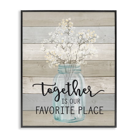 Stupell Home Décor Collection Together Is Our Favorite Place Oversized Framed Giclee Texturized Art, 16 X 1.5 X 20 Inches price history and forecast - Stupell fwp-156_fr_16x20