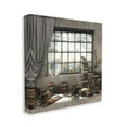 thumbnail image 1 of Stupell Home Décor Cozy Bookstack Study Cat Dog Pet Design Canvas Wall Art by Cynthia Decker, 1 of 5