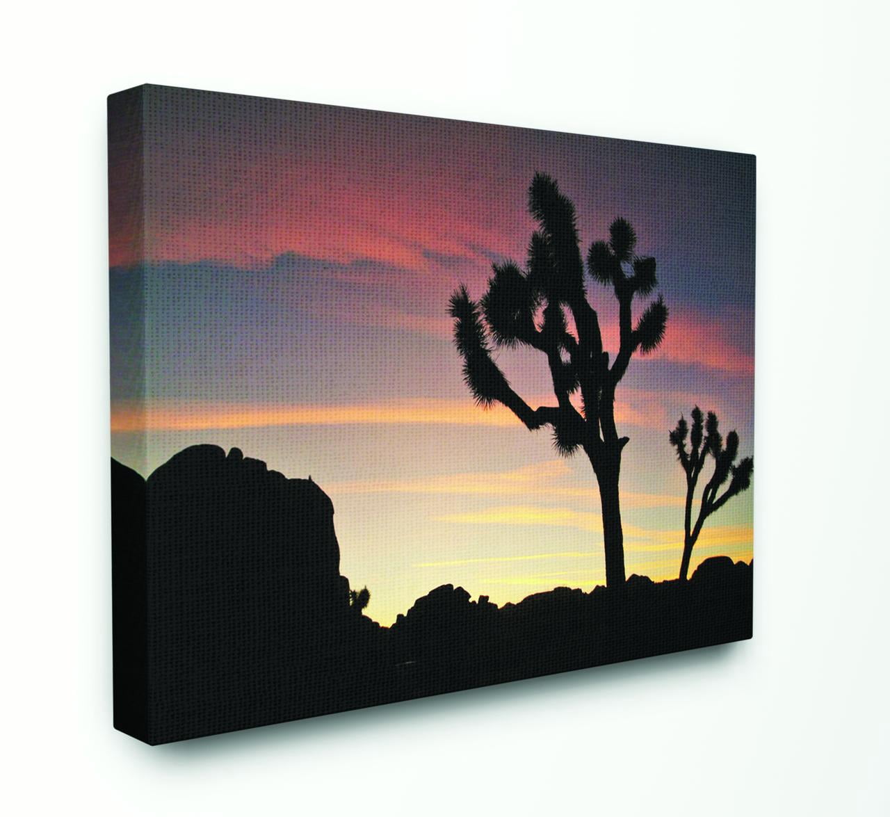 Stupell Home Décor Desert Tree Sunset Silhouette Photograph Canvas Wall Art by Joseph Elliott