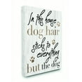 thumbnail image 1 of Stupell Home Décor Dog Hair Sticks Funny Pet Word Design Canvas Wall Art by Daphne Polselli, 1 of 1