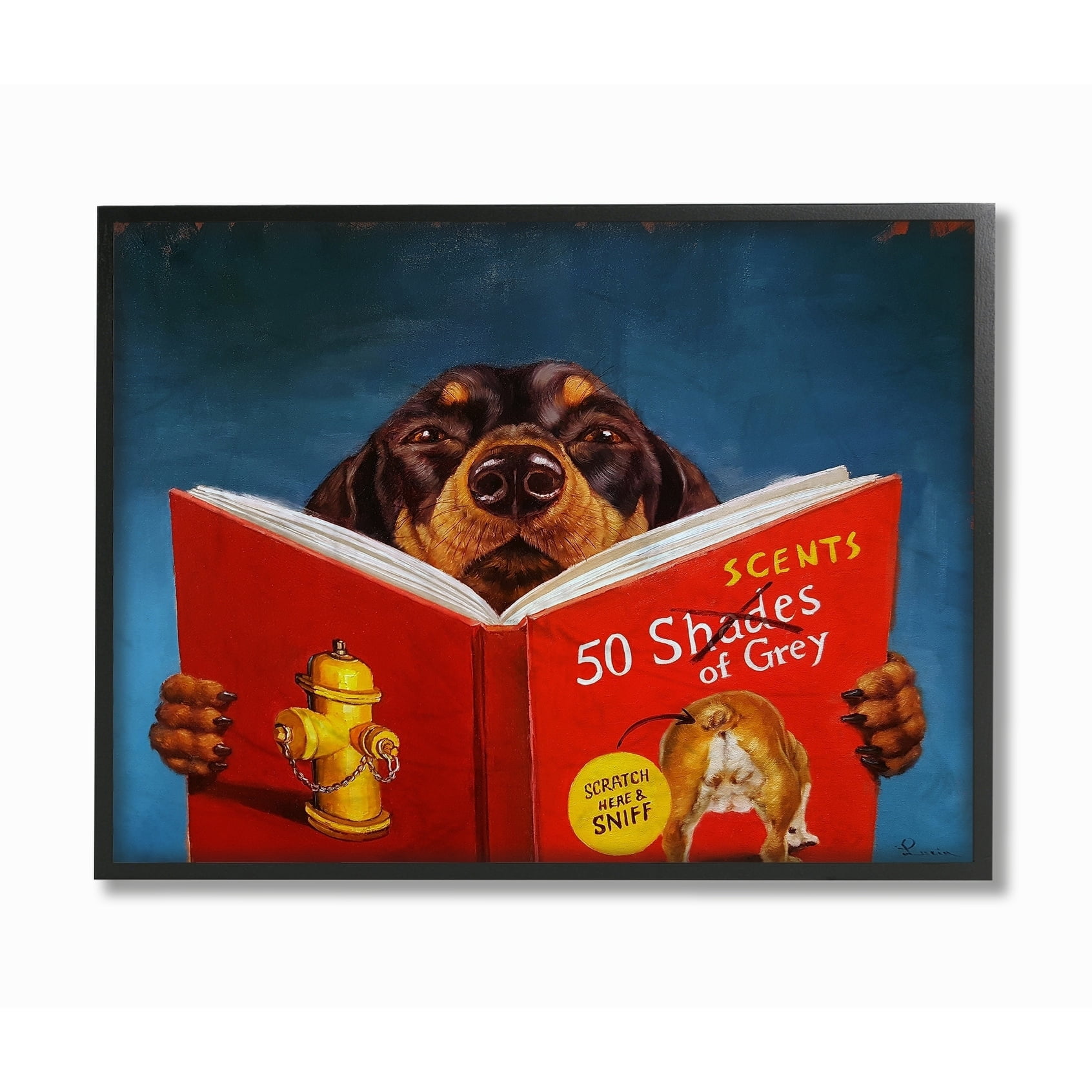 Stupell Home Décor Dog Pets Framed Art Print, by Lucia Heffernan