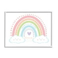 thumbnail image 1 of Stupell Home Décor Dream Over the Rainbow Smiley Face Clouds, 11 x 14, Designed by AE Design, White Frame, 1 of 7