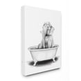 thumbnail image 1 of Stupell Home Décor Elephant in a Tub Funny Animal Bathroom Drawing Canvas Wall Art by Rachel Neiman, 1 of 6