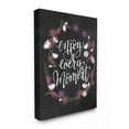 thumbnail image 1 of Stupell Home Décor Enjoy Every Moment Flower Wreath Textured Chalkboard Design Canvas Wall Art by House Fenway, 1 of 6