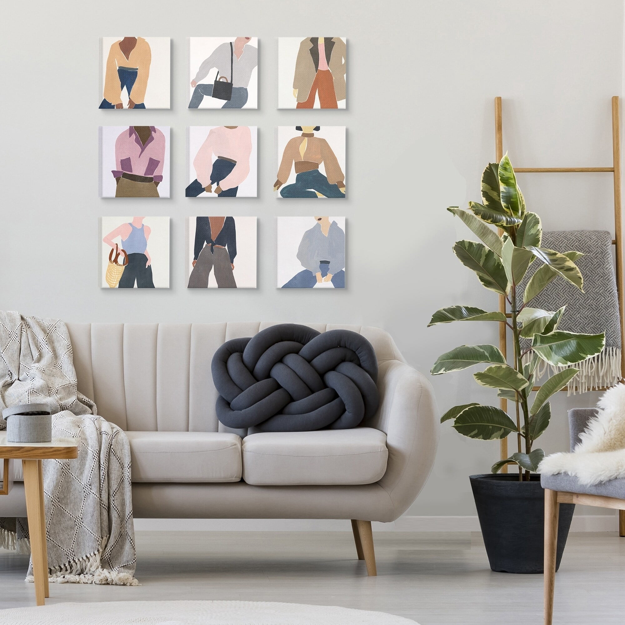 Stupell Home Décor Fashion Styles and Female Figures Paintings Canvas Wall Art by Melissa Wang
