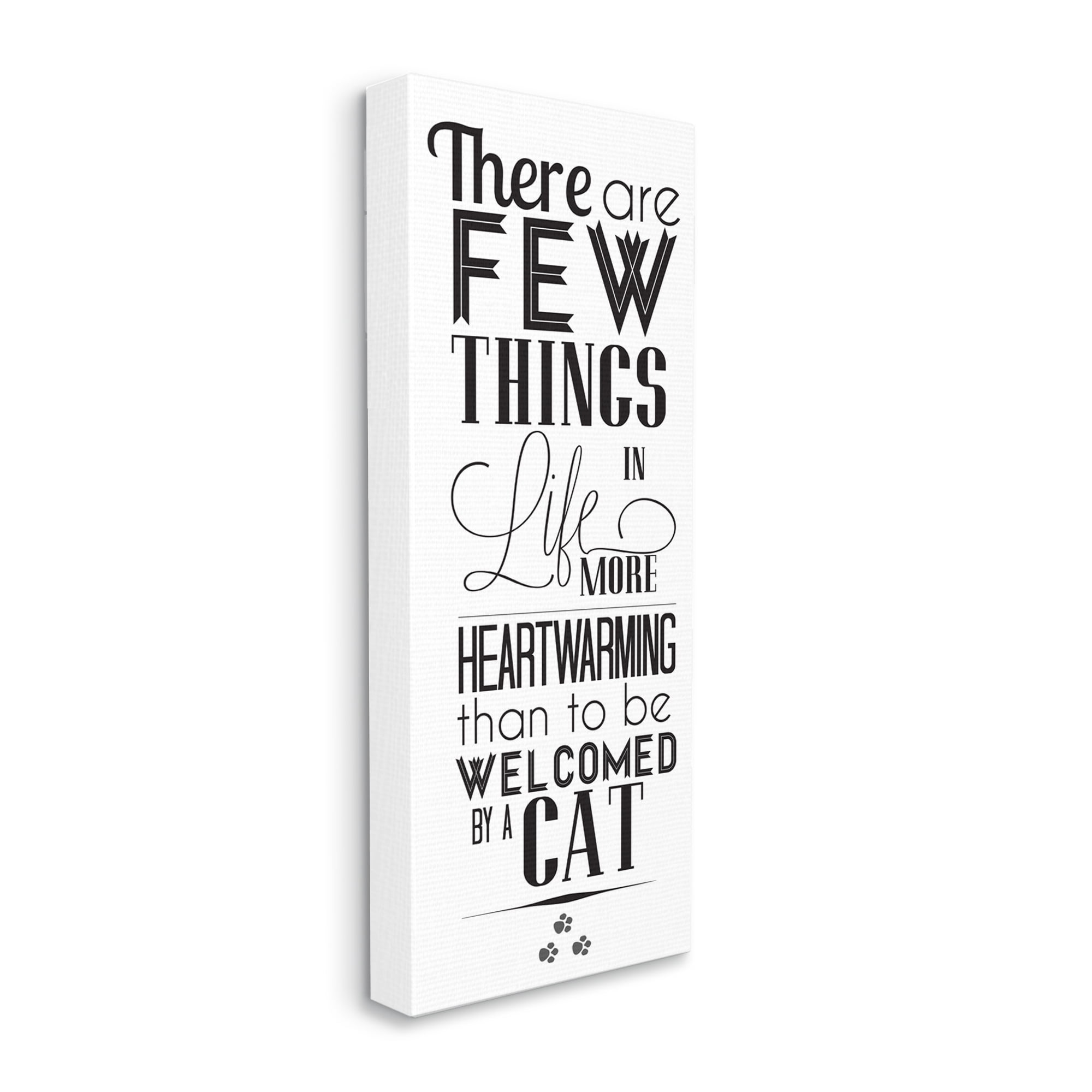 Stupell Industries Few Things Like Cat Welcoming Pet Positivity Phrase , 10 x 24, Designed by Sd Graphics Studio