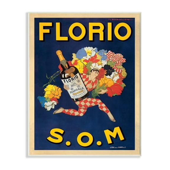 Stupell Home Décor Florio Vintage Poster Drink Design Wall Plaque by Marcello Dundovic