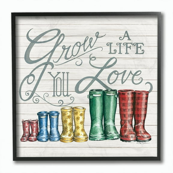 Stupell Home Décor Framed Art Print, 12" x 12", Deb Strain