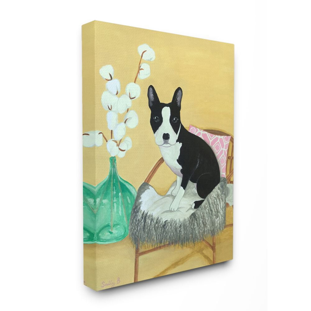 Stupell Home Décor Framed Canvas Art Print, 2" x 17", By Sally B