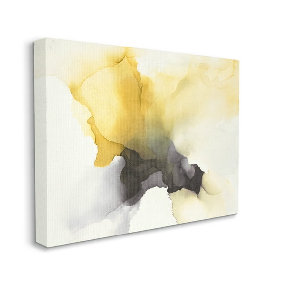 Stupell Home Décor Futuristic Yellow Cloud Abstraction Fluid Shape Distortion, 30 x 40, Designed by Kippi Leonard