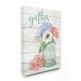 thumbnail image 1 of Stupell Home Décor Gather Love Flower Jar Rustic Wood Textured Word Design Canvas Wall Art by Mary Urban, 1 of 1