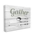 thumbnail image 1 of Stupell Home Décor Gather Silverware Kitchen Wood Texture Word Design Canvas Wall Art by the Saturday Evening Post, 1 of 6