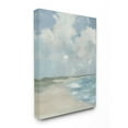 thumbnail image 1 of Stupell Home Décor Impressionist Neutral Blue Green Beach Ocean Painting Canvas Wall Art by Third and Wall, 1 of 5
