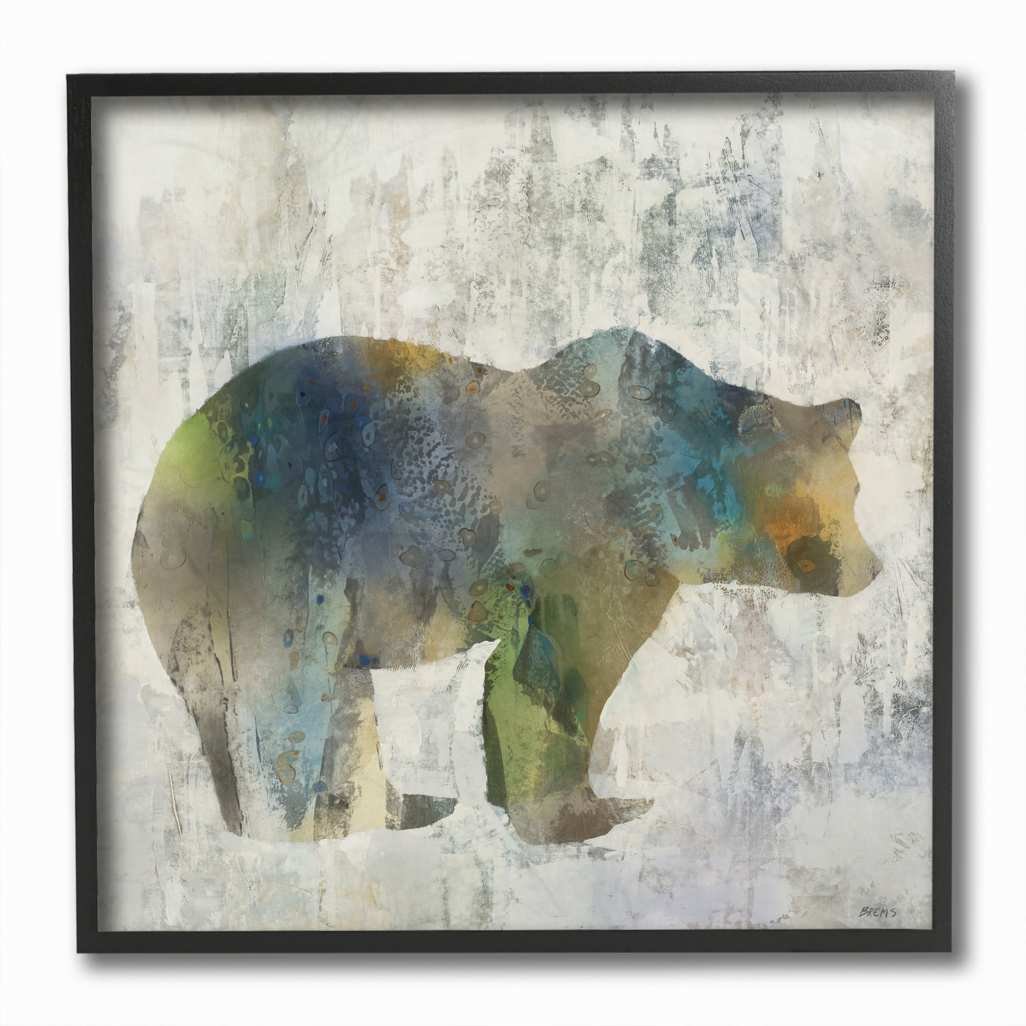 Wandering Grizzly Bear Wildlife Painting - Bear Wall Art