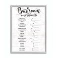 thumbnail image 1 of Stupell Home Décor Industries Bathroom Word Scramble White And Black Word Design Framed Wall Art by Daphne Polselli, 1 of 8